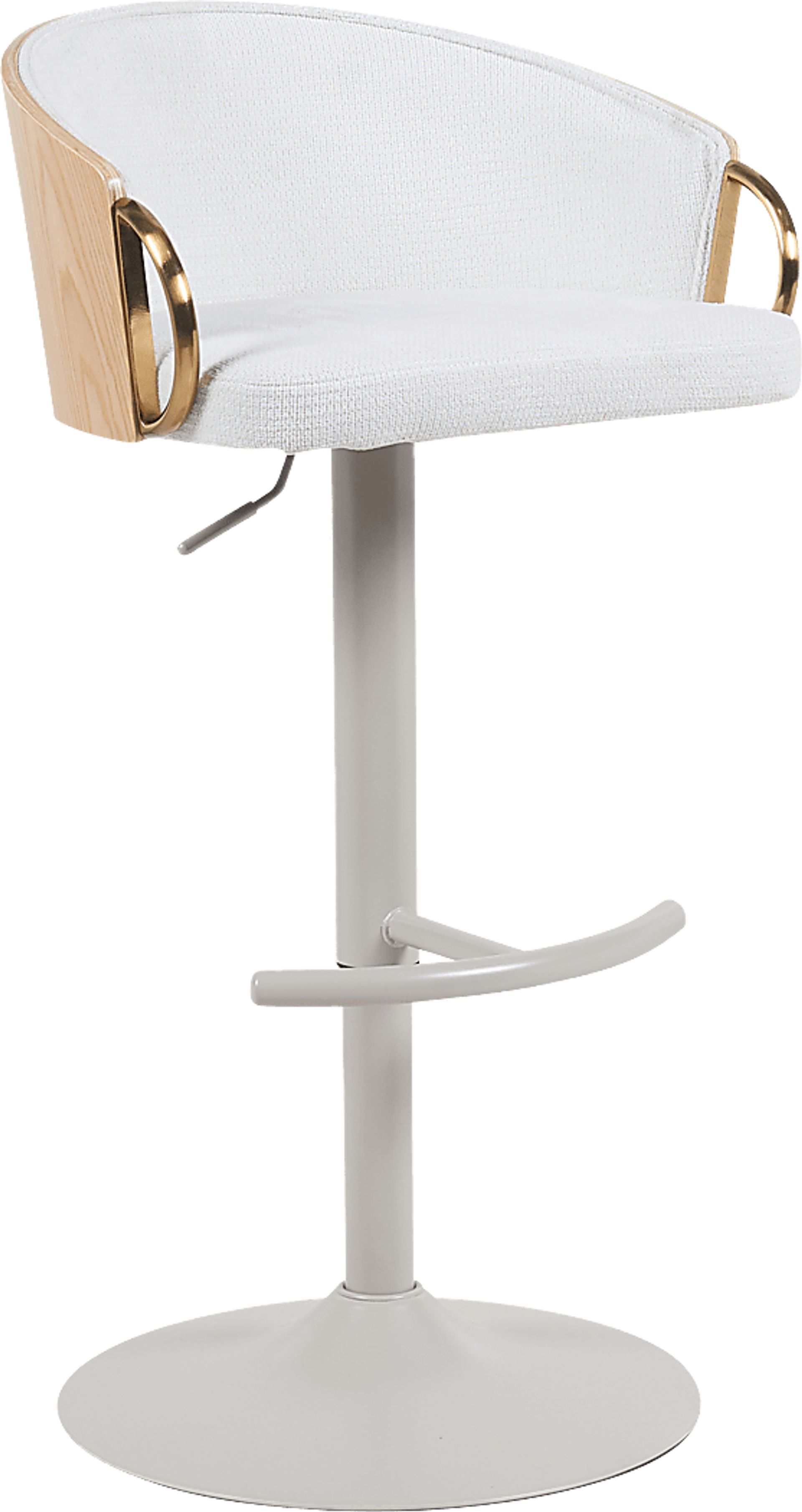 Yewshine White Barstool - Image 1
