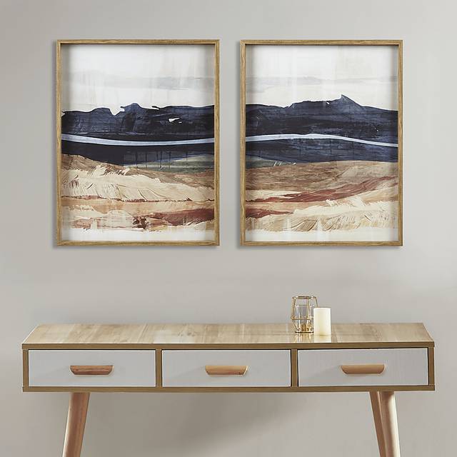Yewway Blue Wall Decor, Set of 2 - Thumbnail - Image 2