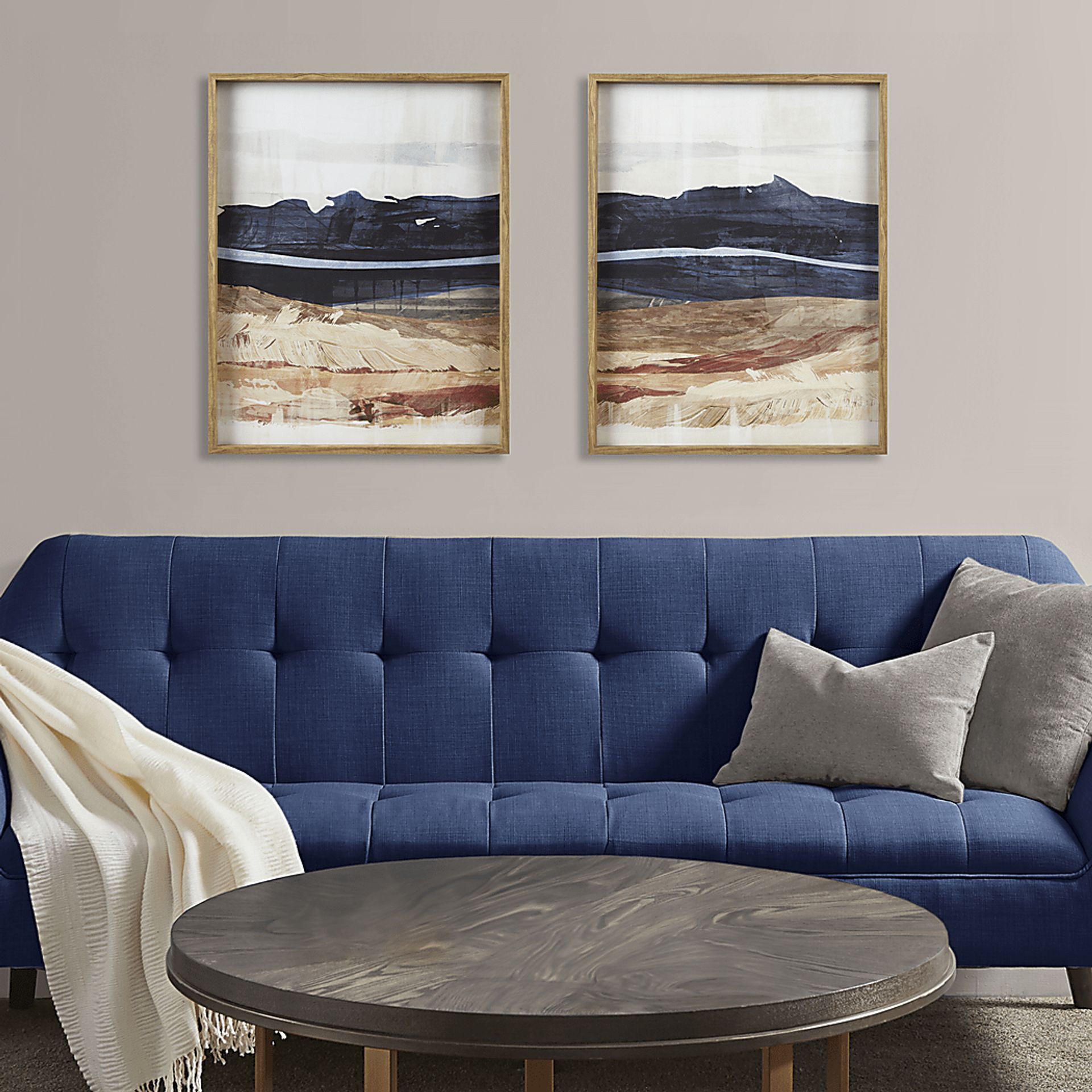 Yewway Blue Wall Decor, Set of 2 - Image 3