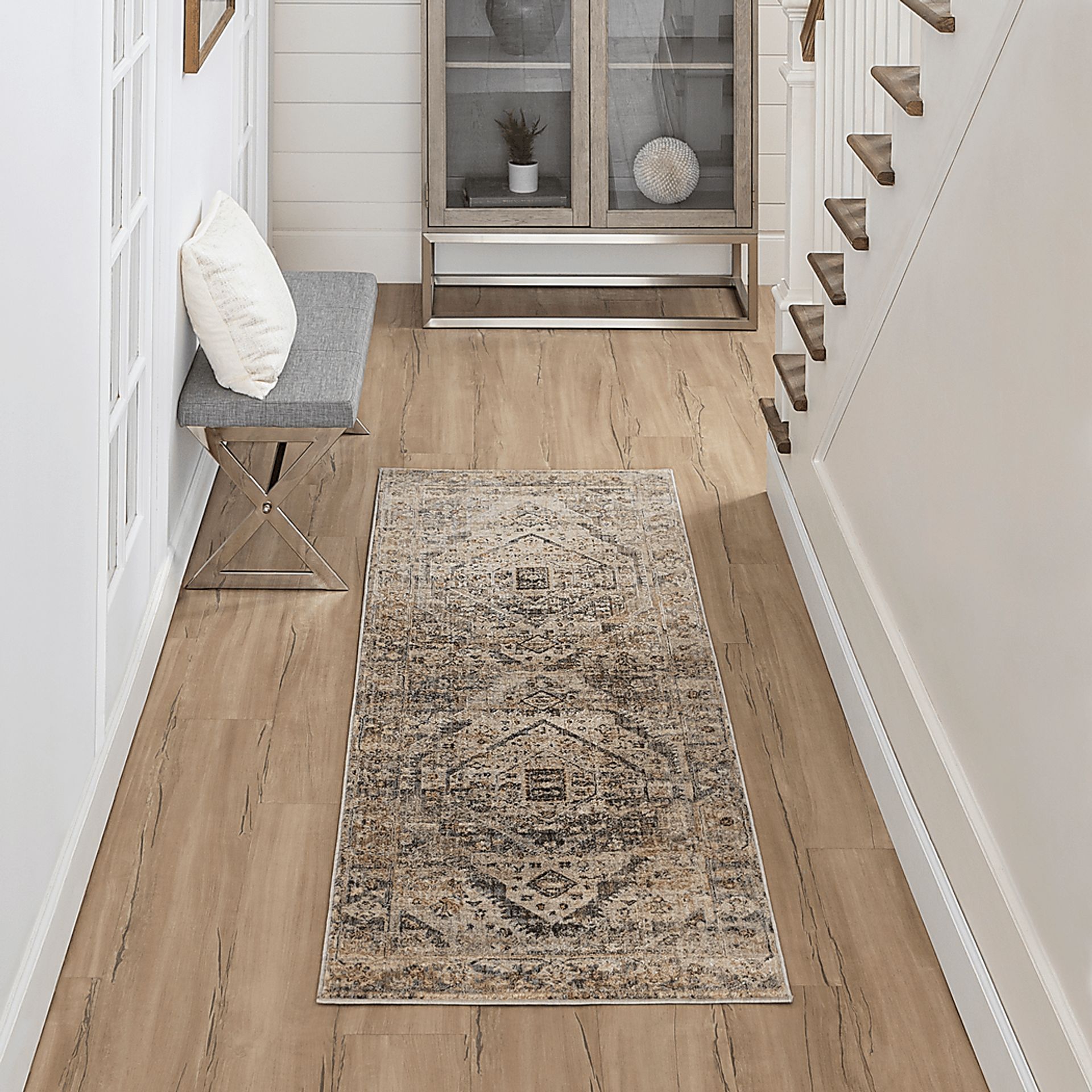 Yifah Beige 2'7 x 7'3 Runner Rug - Image 2
