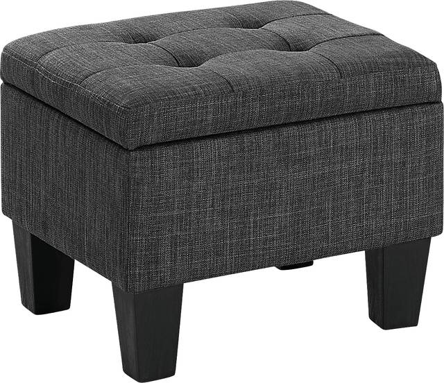 Yoest Charcoal 3pc Storage Ottoman Set - Thumbnail - Image 5