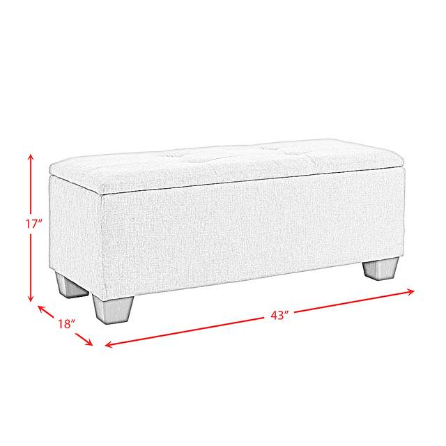 Yoest Gray 3pc Storage Ottoman Set - Thumbnail - Image 18