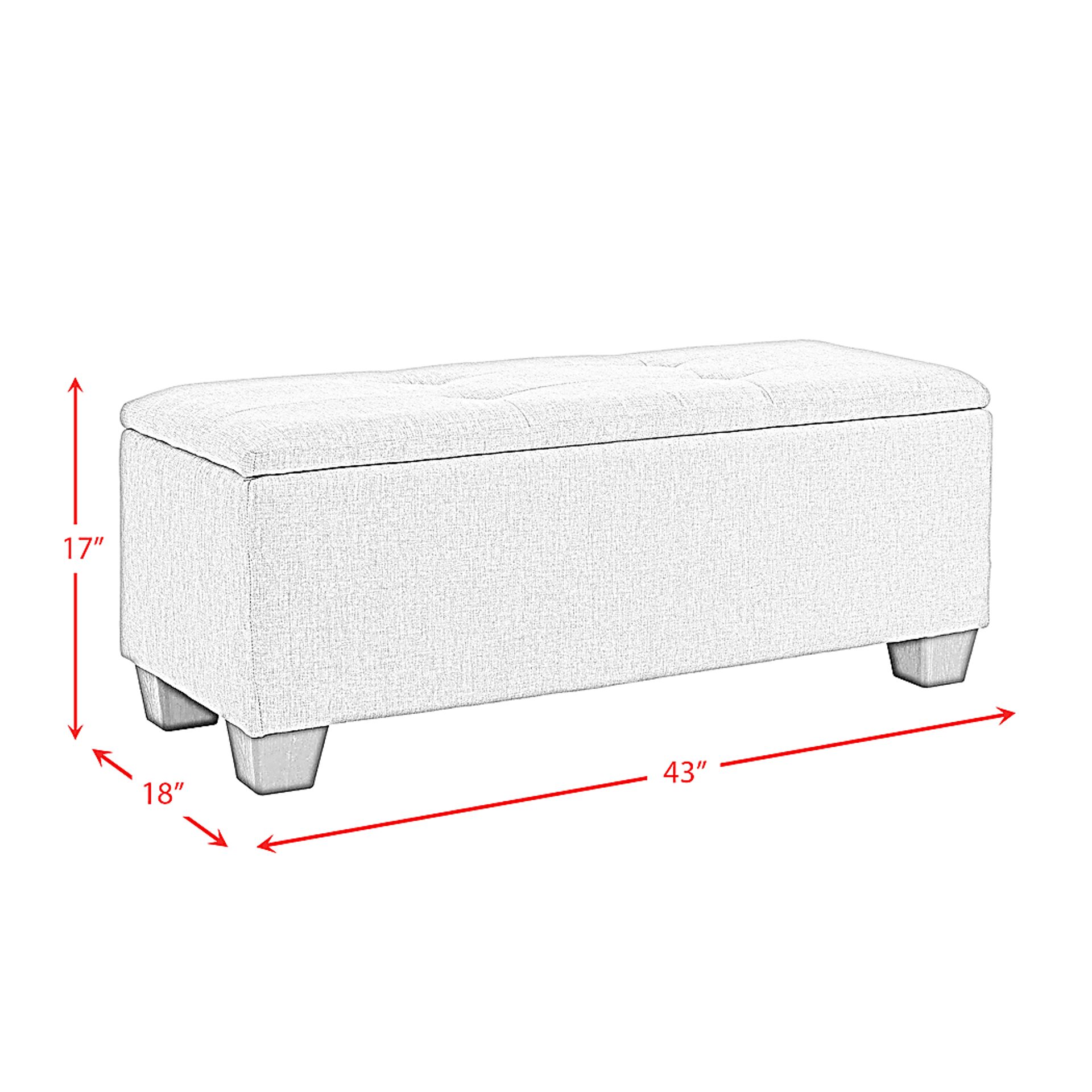 Yoest Gray 3pc Storage Ottoman Set - Image 18