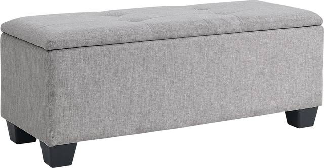 Yoest Gray 3pc Storage Ottoman Set - Thumbnail - Image 4