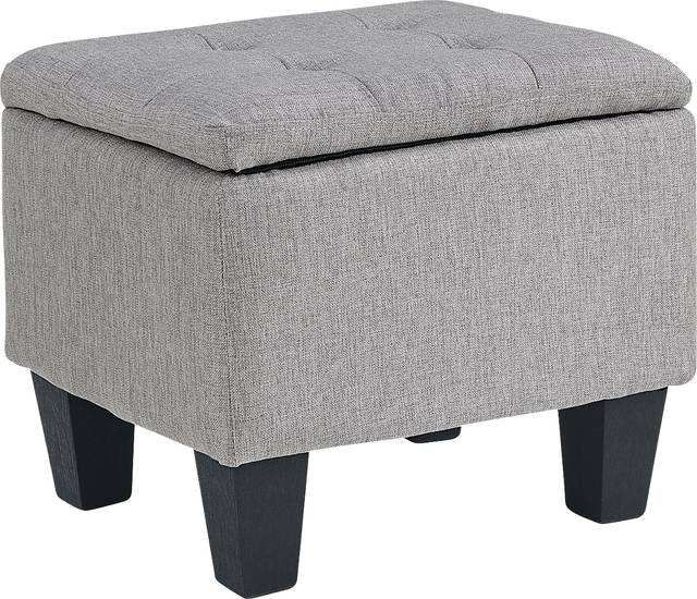 Yoest Gray 3pc Storage Ottoman Set - Thumbnail - Image 5