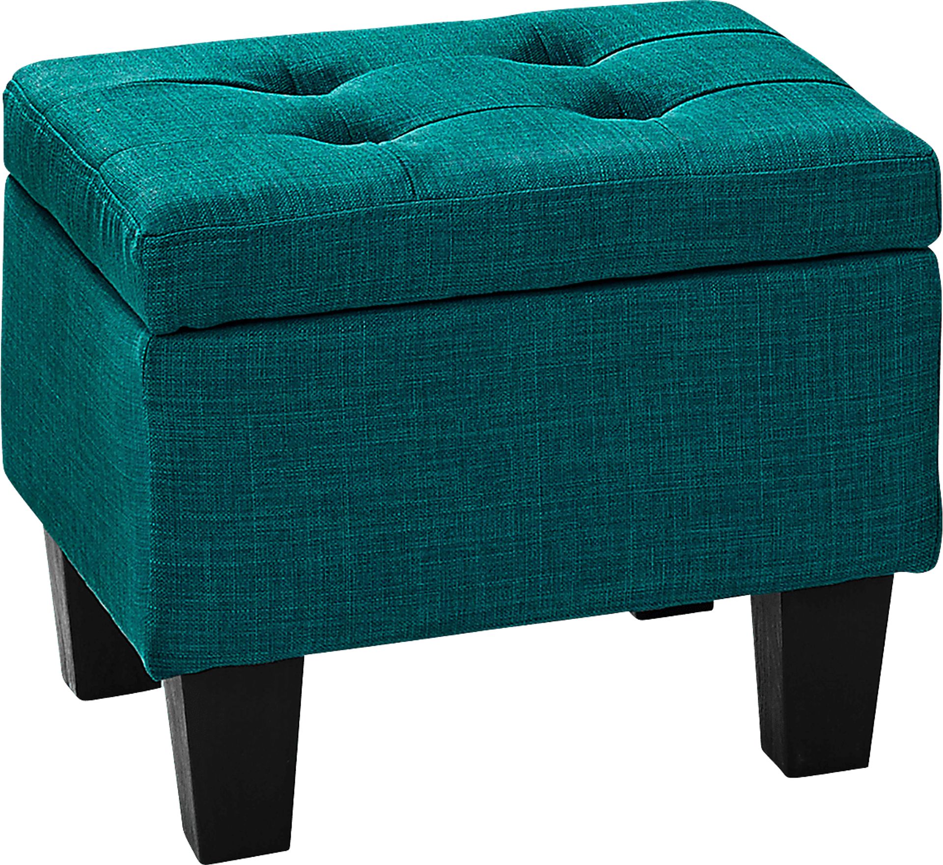 Yoest Teal 3pc Storage Ottoman Set - Image 4