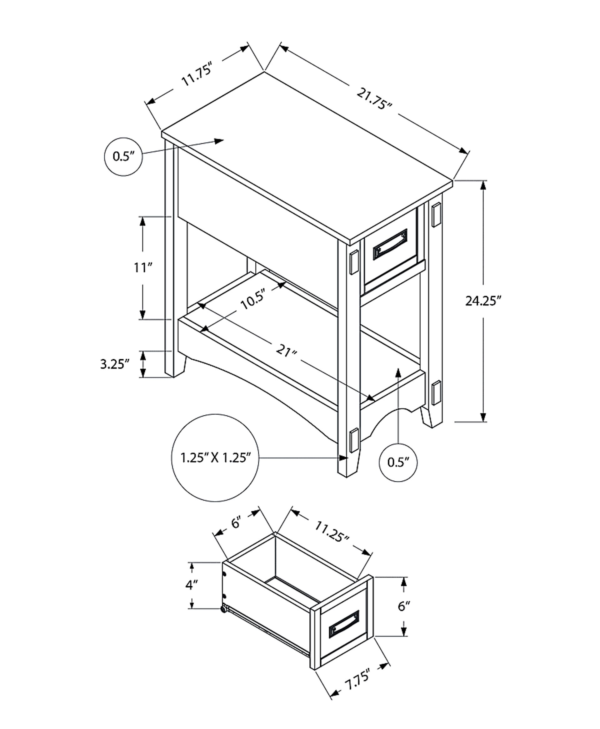 Yonview Walnut Accent Table - Image 12