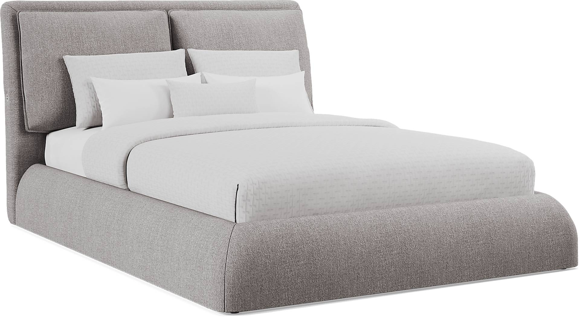 gray 3 pc queen bed
