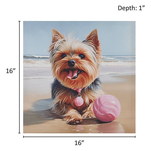 Yorkie Beach Days Blue Wall Decor - Thumbnail - Image 10