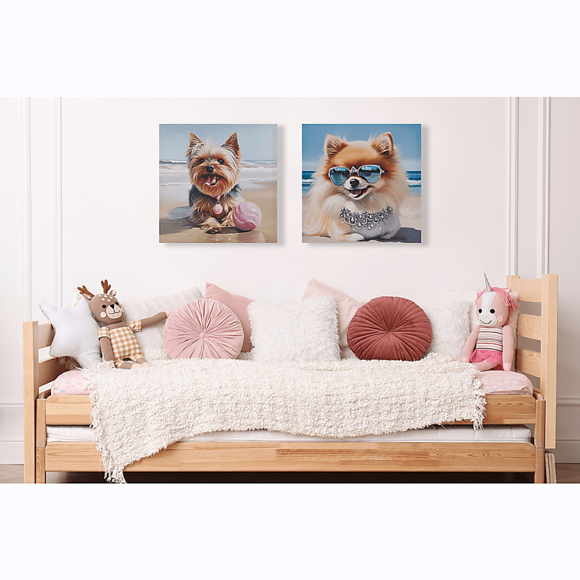 Yorkie Beach Days Blue Wall Decor - Image 3