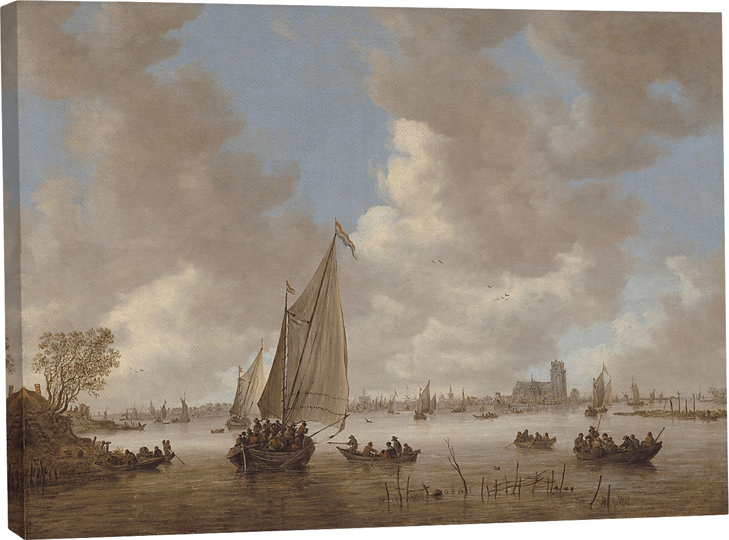 Yorkridge Taupe Canvas Wall Art