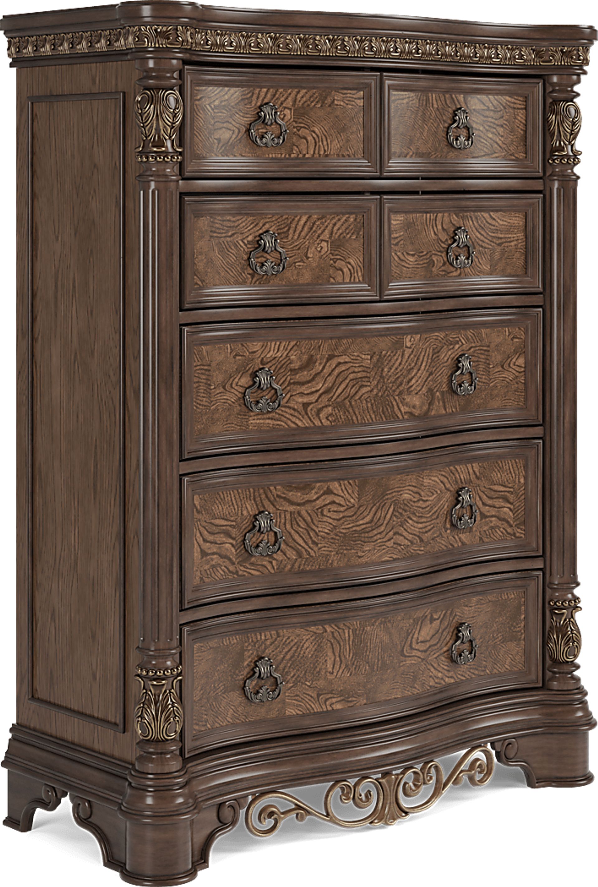 Yorkshire Manor Brown 8 Pc Queen Panel Bedroom - Image 14