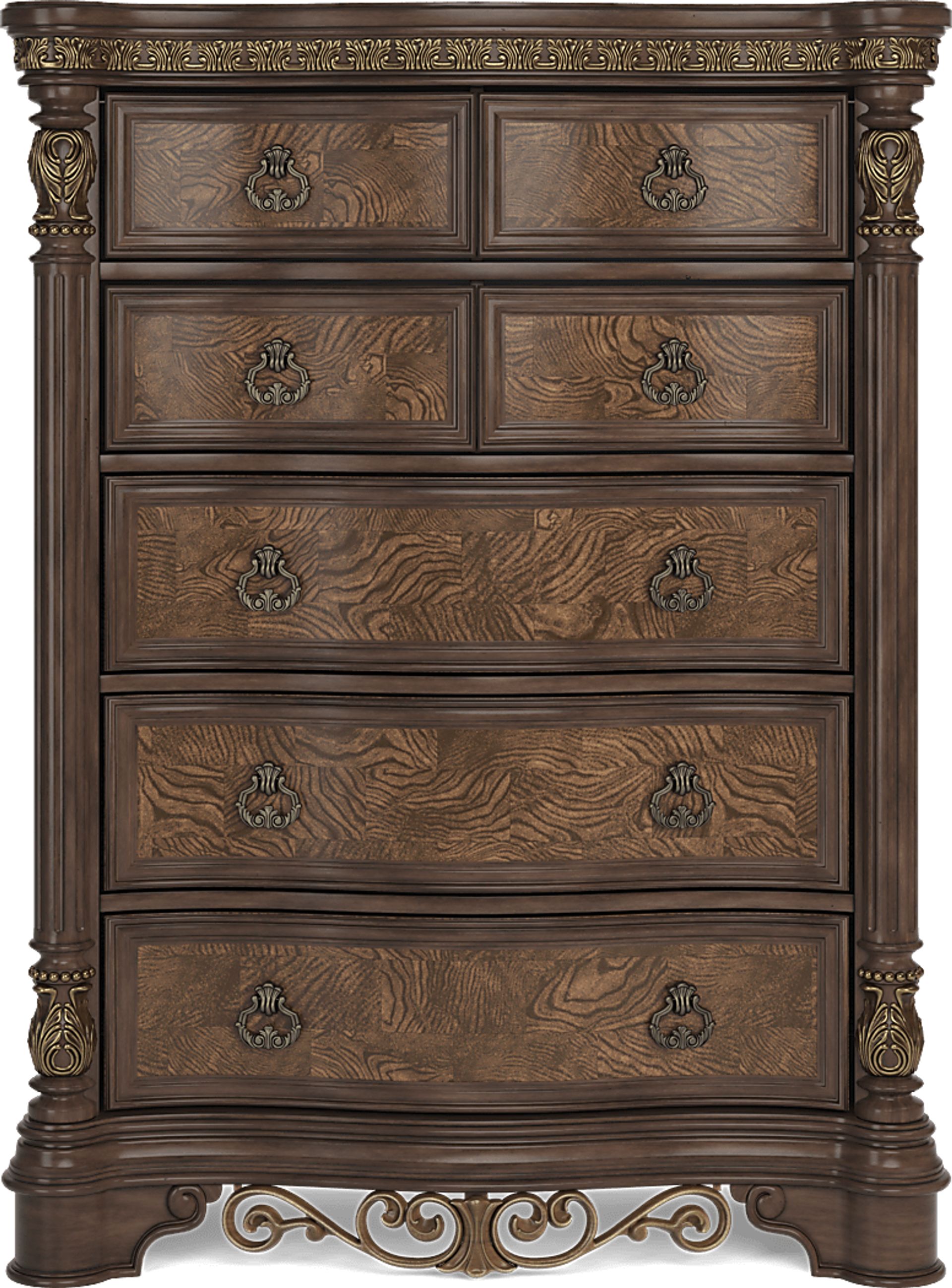 Yorkshire Manor Brown 8 Pc Queen Panel Bedroom - Image 13
