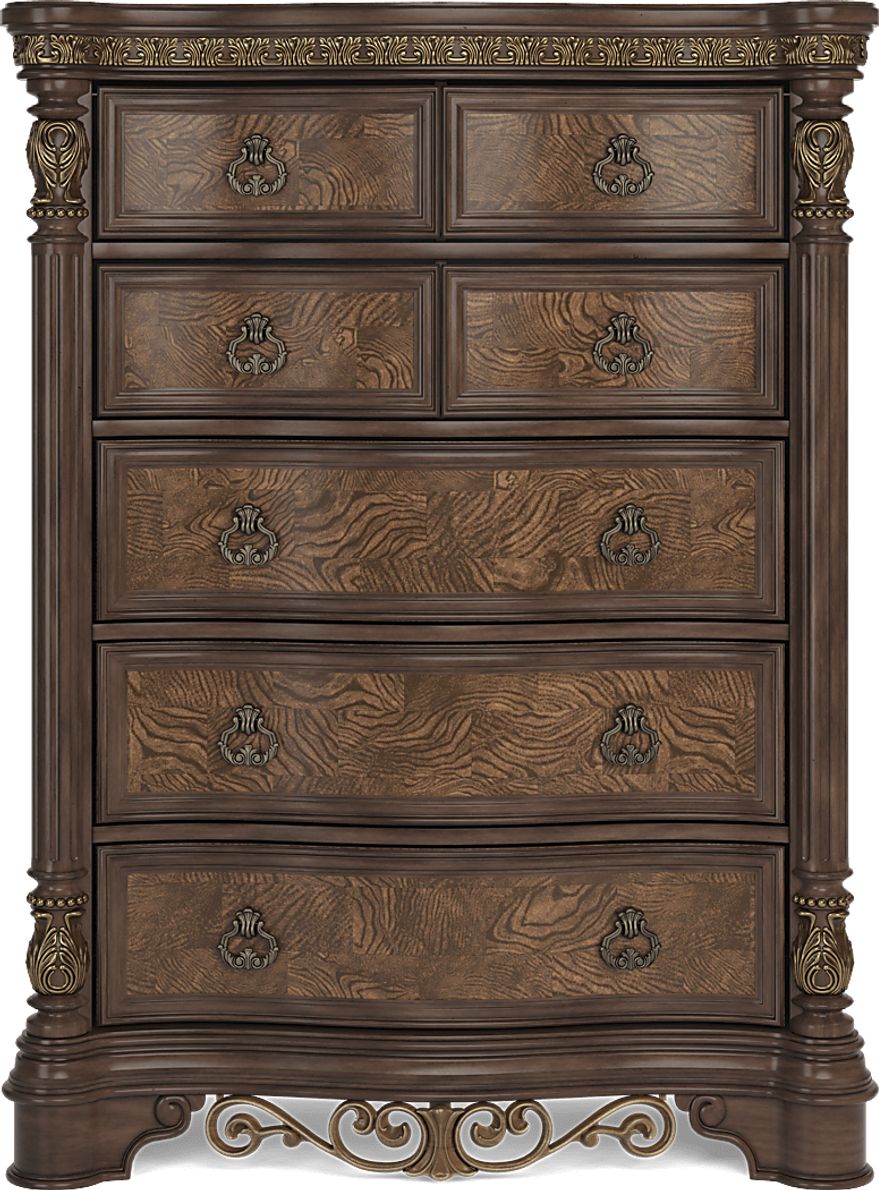 Yorkshire Manor Brown 8 Pc King Panel Bedroom Rooms To Go