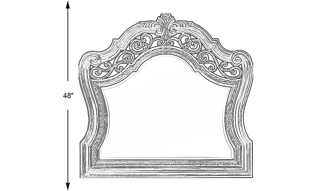 Yorkshire Manor Brown Mirror
