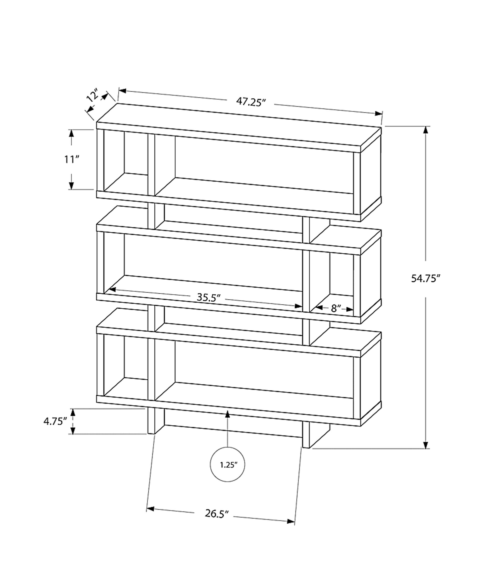 Yorkwood Black Bookcase - Image 4