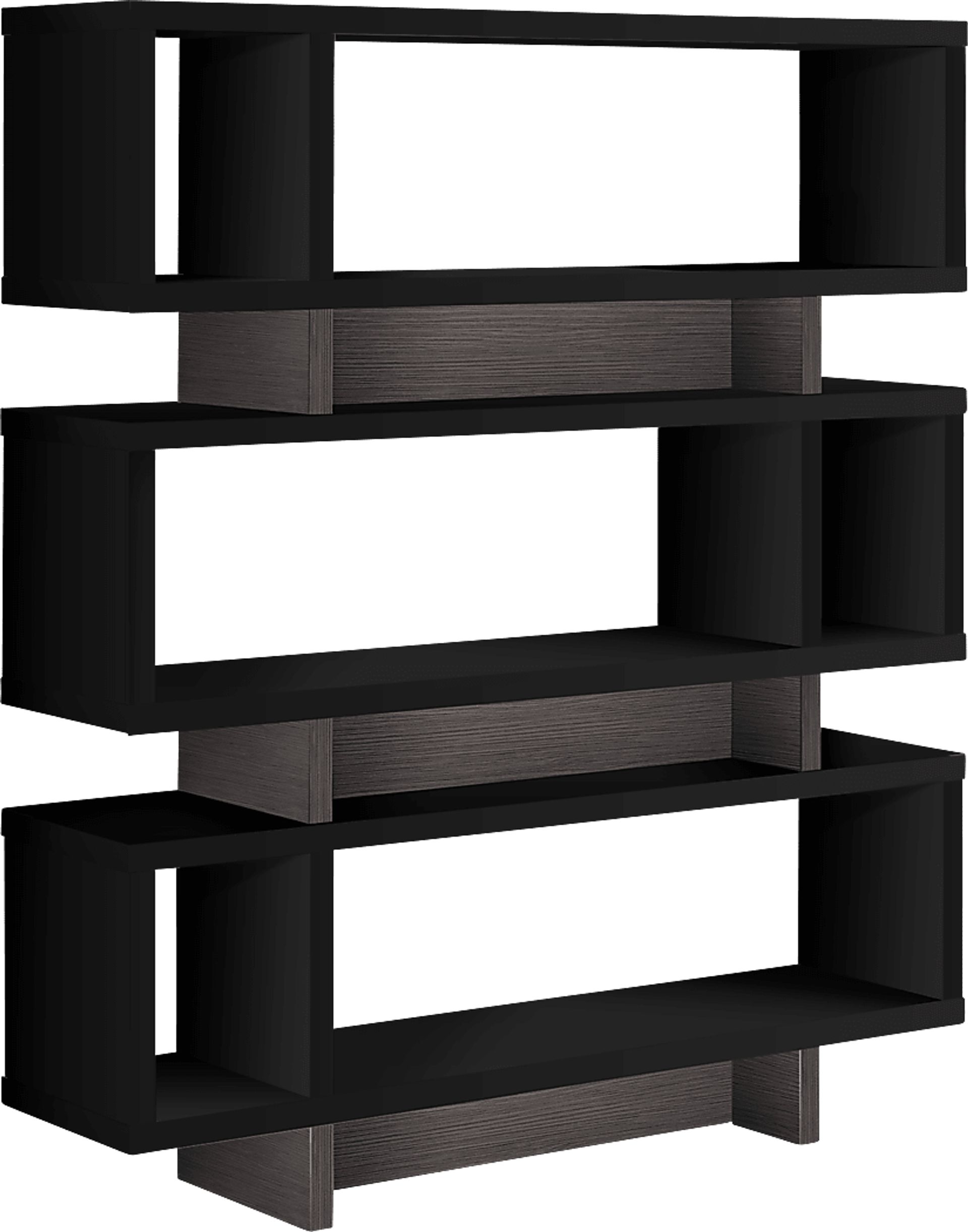 Yorkwood Black Bookcase - Image 1