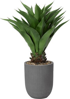 Yoro Green 36 in. Artificial Sisal Tree in Gray Planter