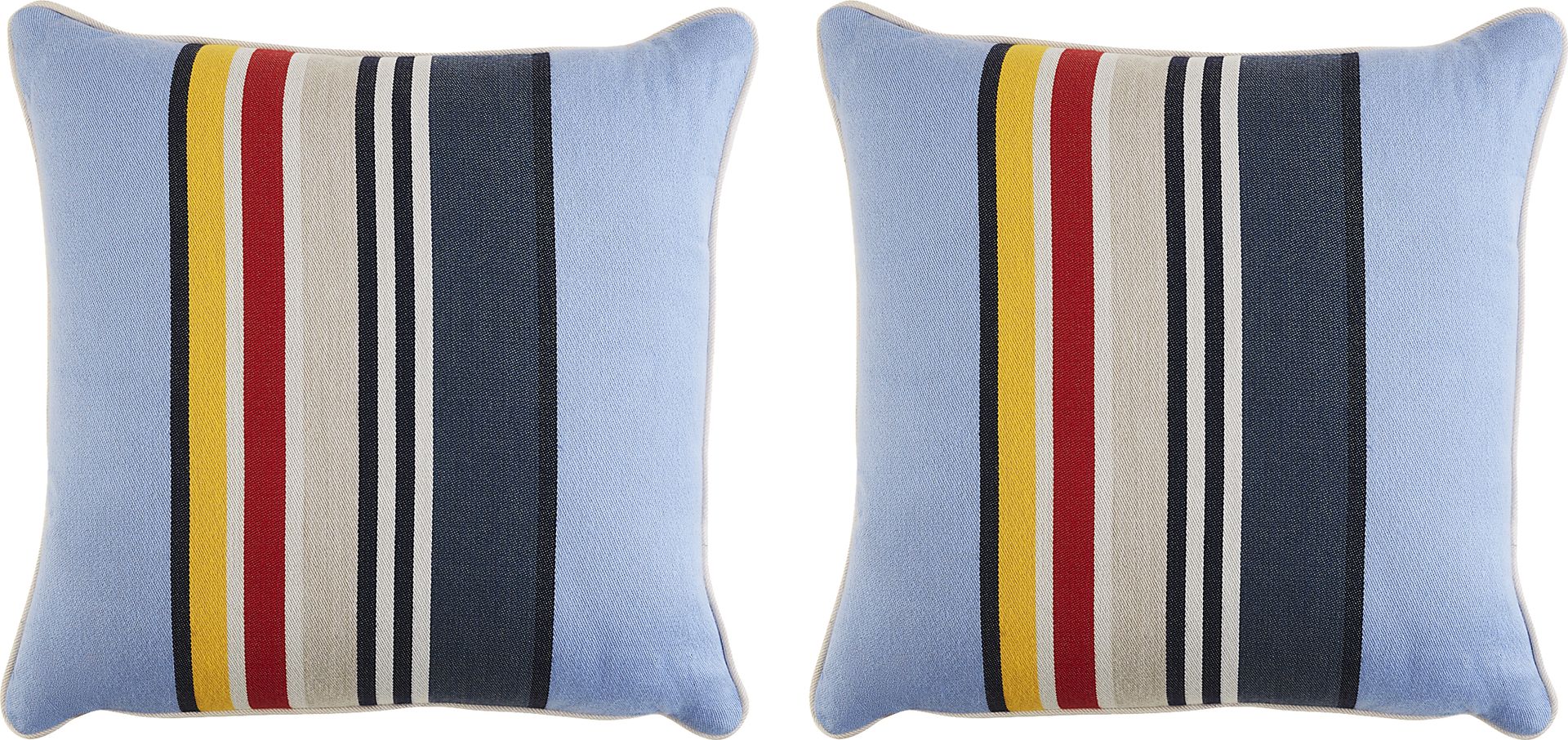 Yosemite Stripe Sky Indoor/Outdoor Accent Pillow, Set of 2 - Image 1