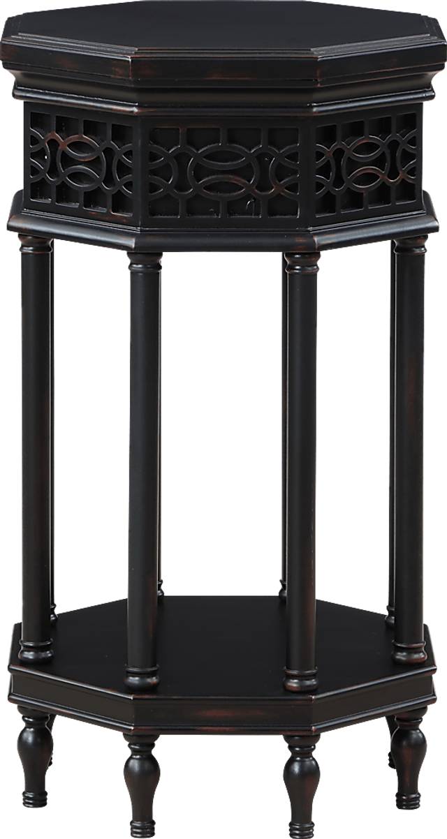 Yosida Black Accent Table - Thumbnail - Image 1