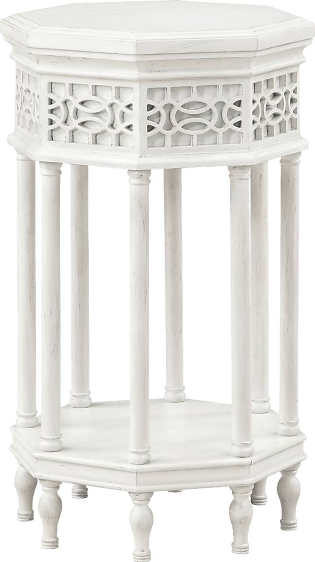 Yosida White Accent Table - Thumbnail - Image 1