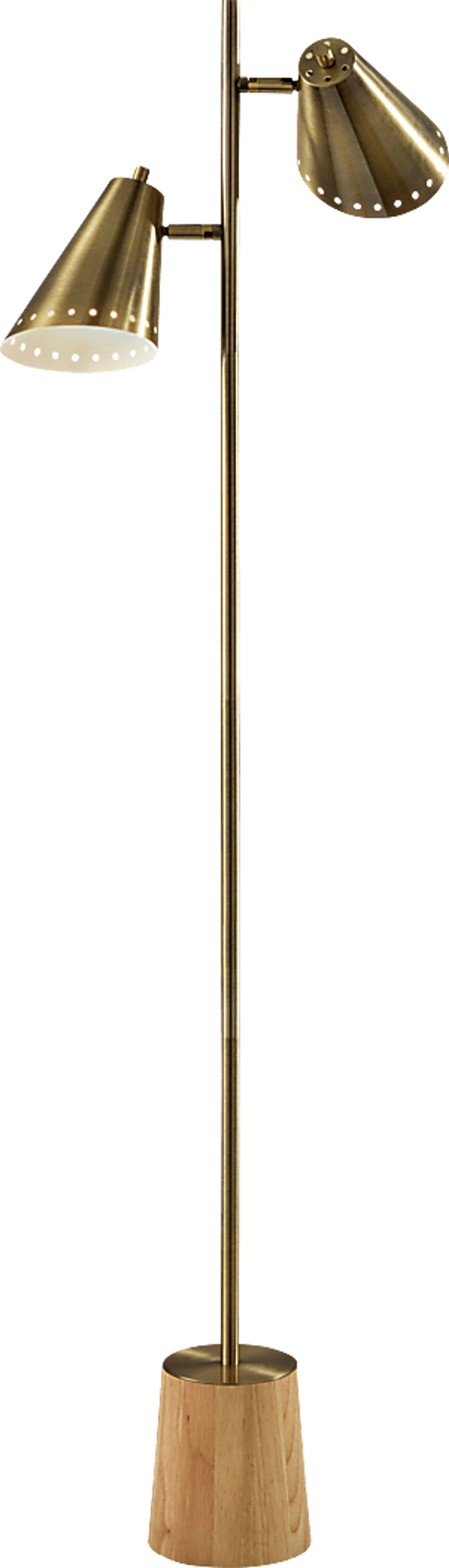 Yosomite Street Brass Floor Lamp - Image 1