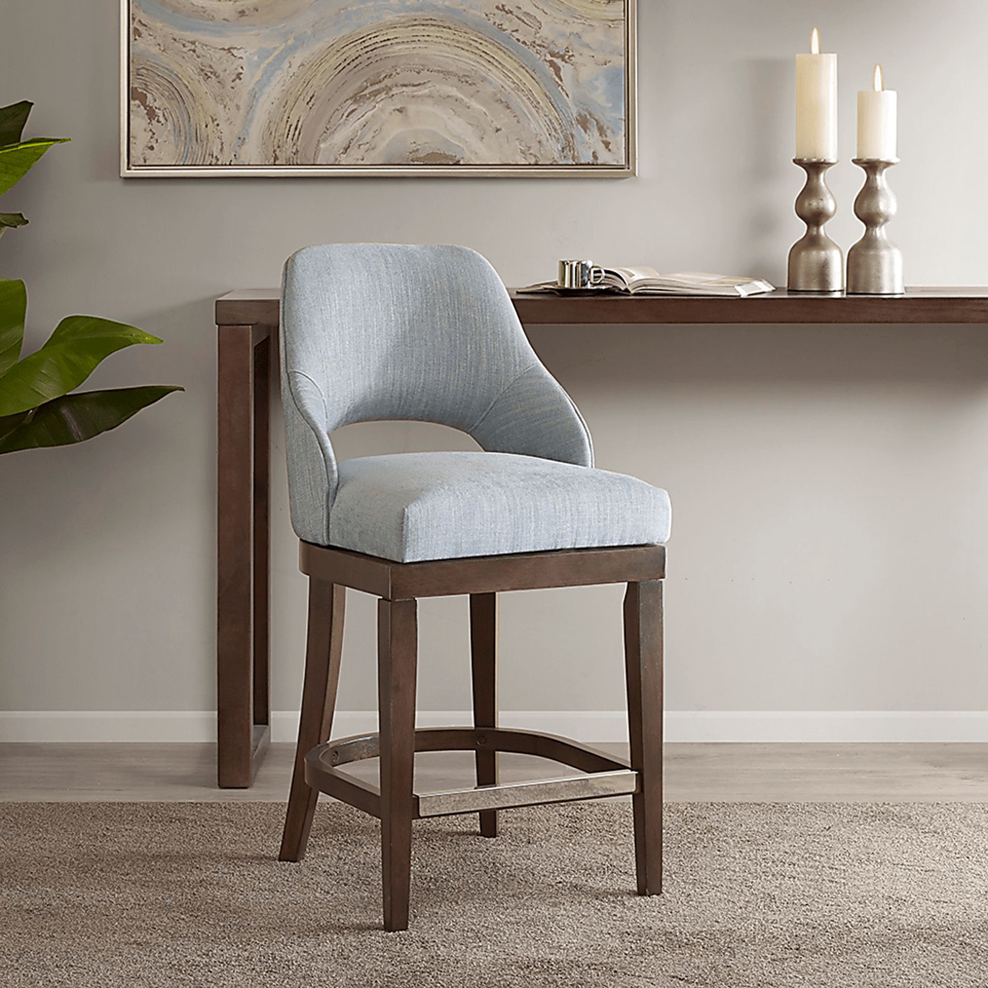 Youngberry Blue Counter Height Stool - Image 5