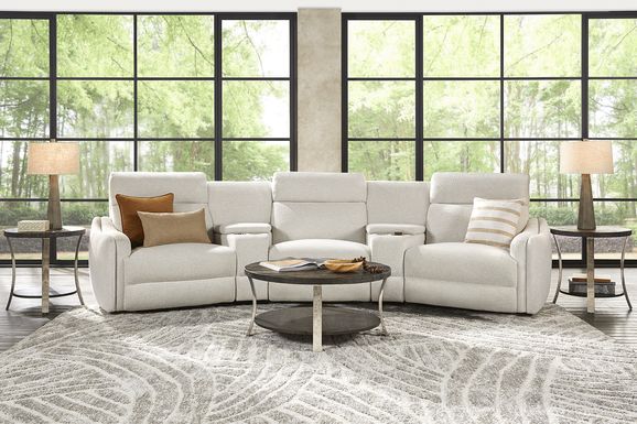 Yountville 10 Pc Dual Power Reclining Sectional Living Room