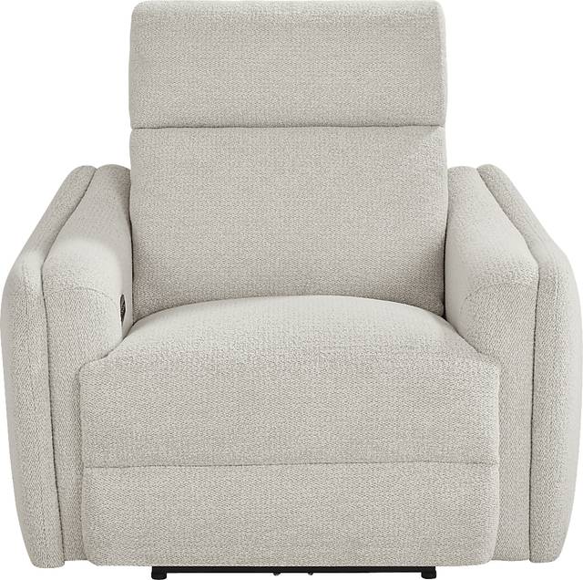 Yountville White Dual Power Recliner - Thumbnail - Image 2