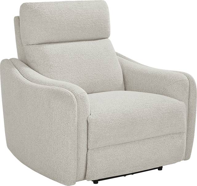 Yountville White Dual Power Recliner - Thumbnail - Image 3