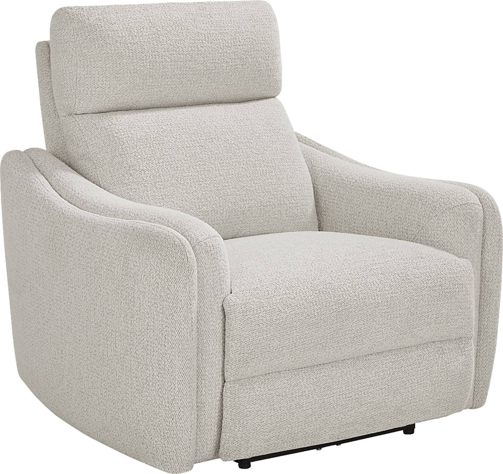 Yountville White Dual Power Recliner - Image 3