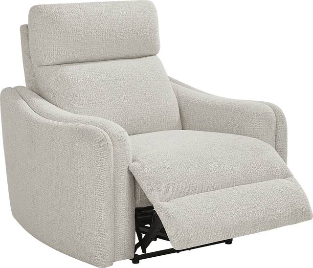 Yountville White Dual Power Recliner - Thumbnail - Image 1