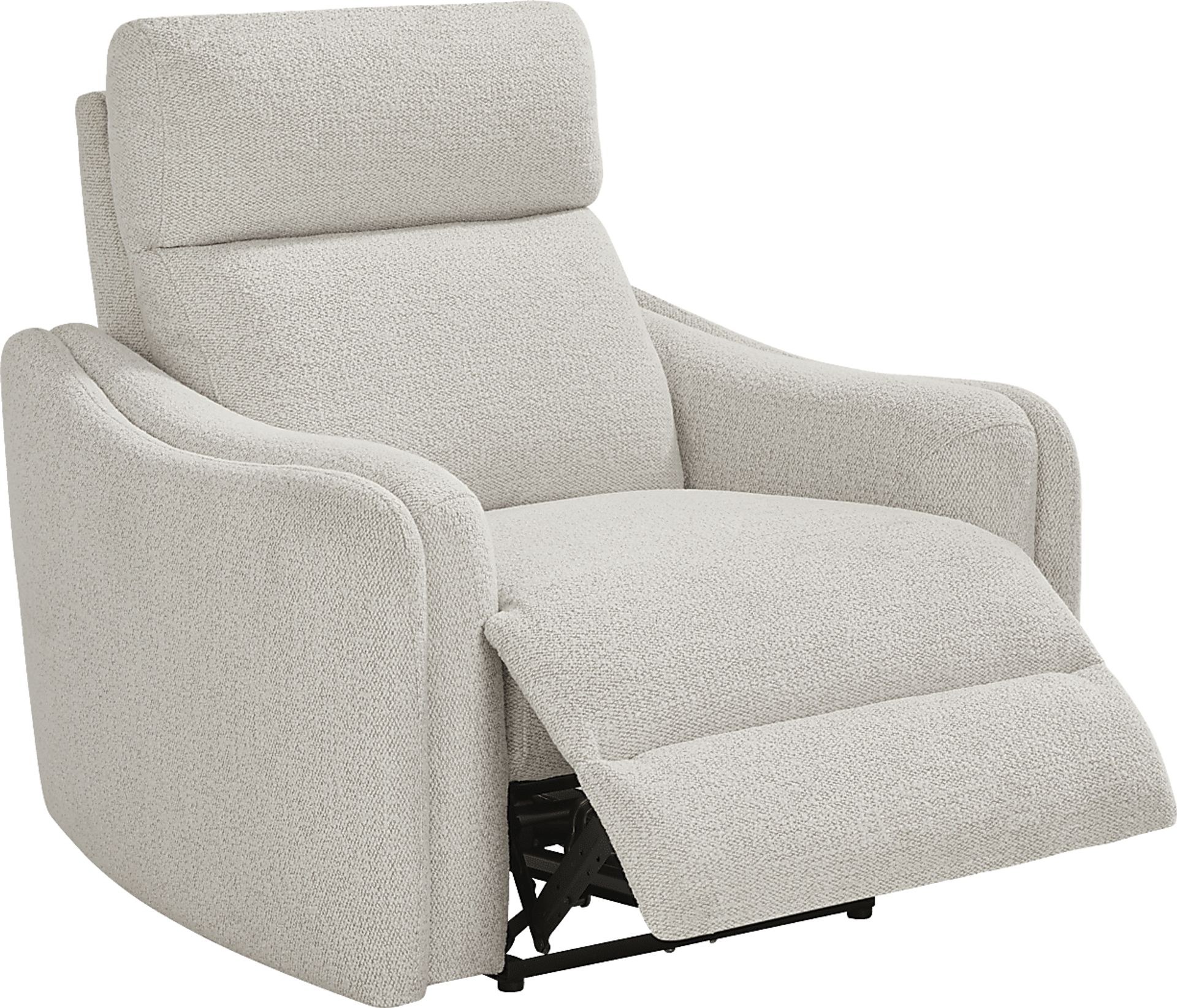 Yountville White Dual Power Recliner - Image 1