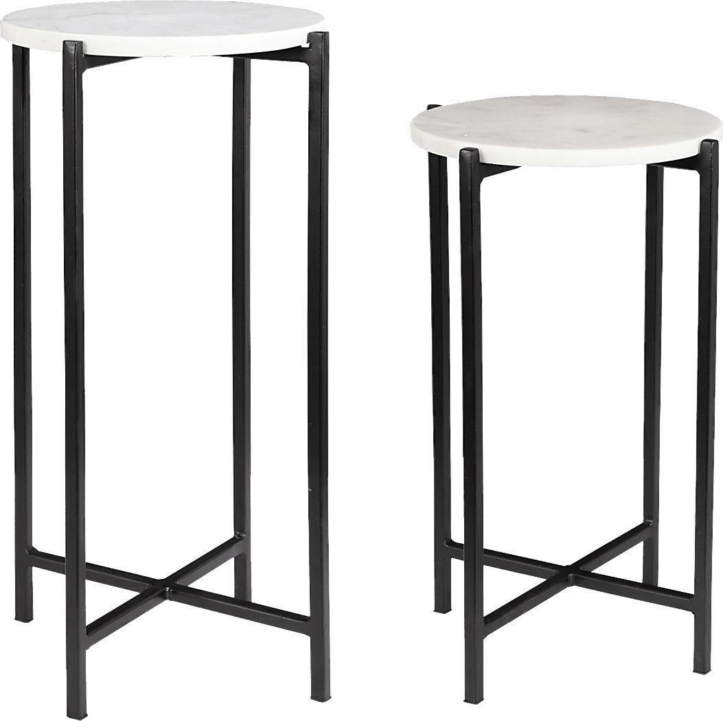 Yrenea White Nesting Table, Set of 2