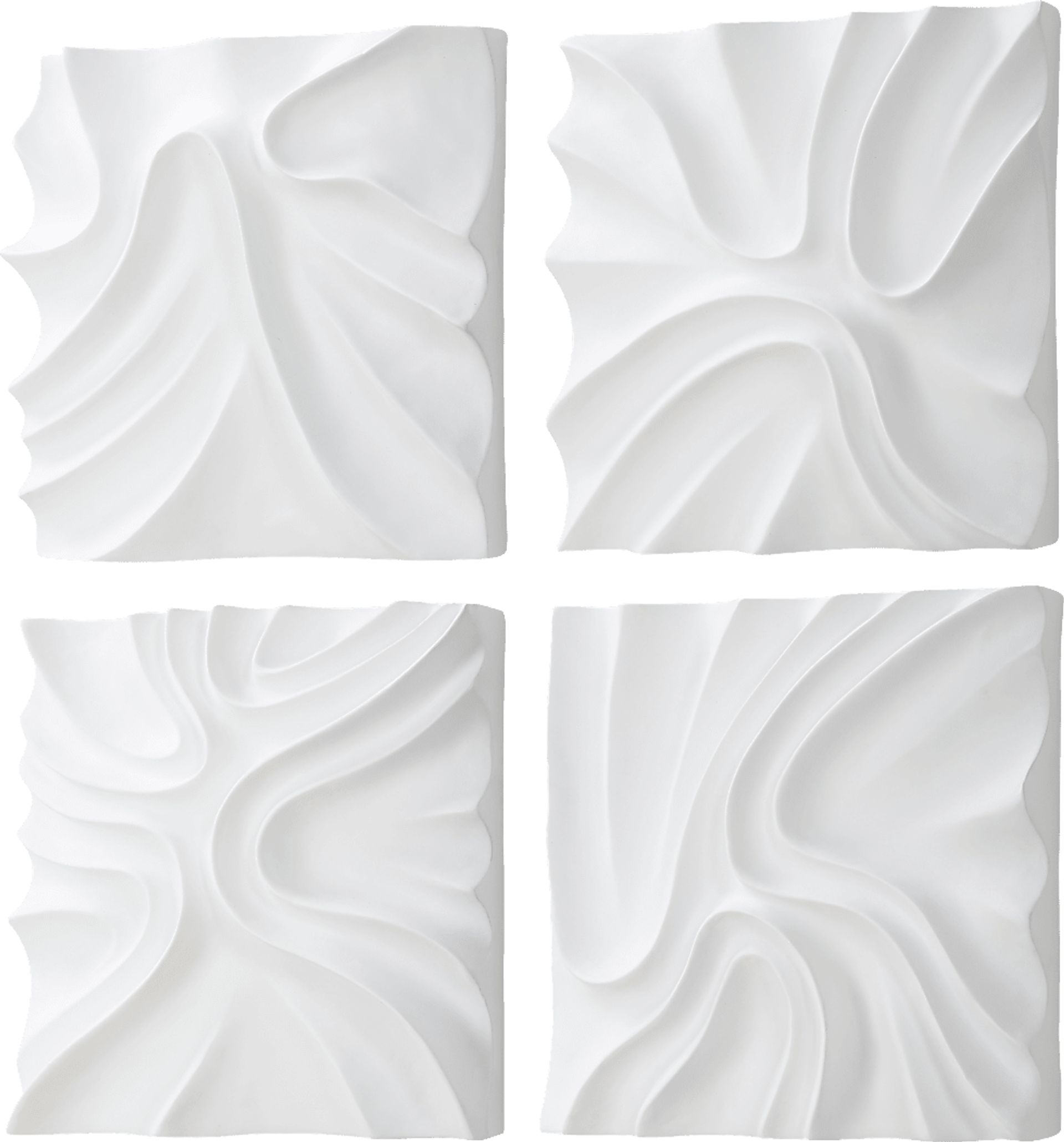 Yuaher White Wall Decor, Set of 4 - Image 4