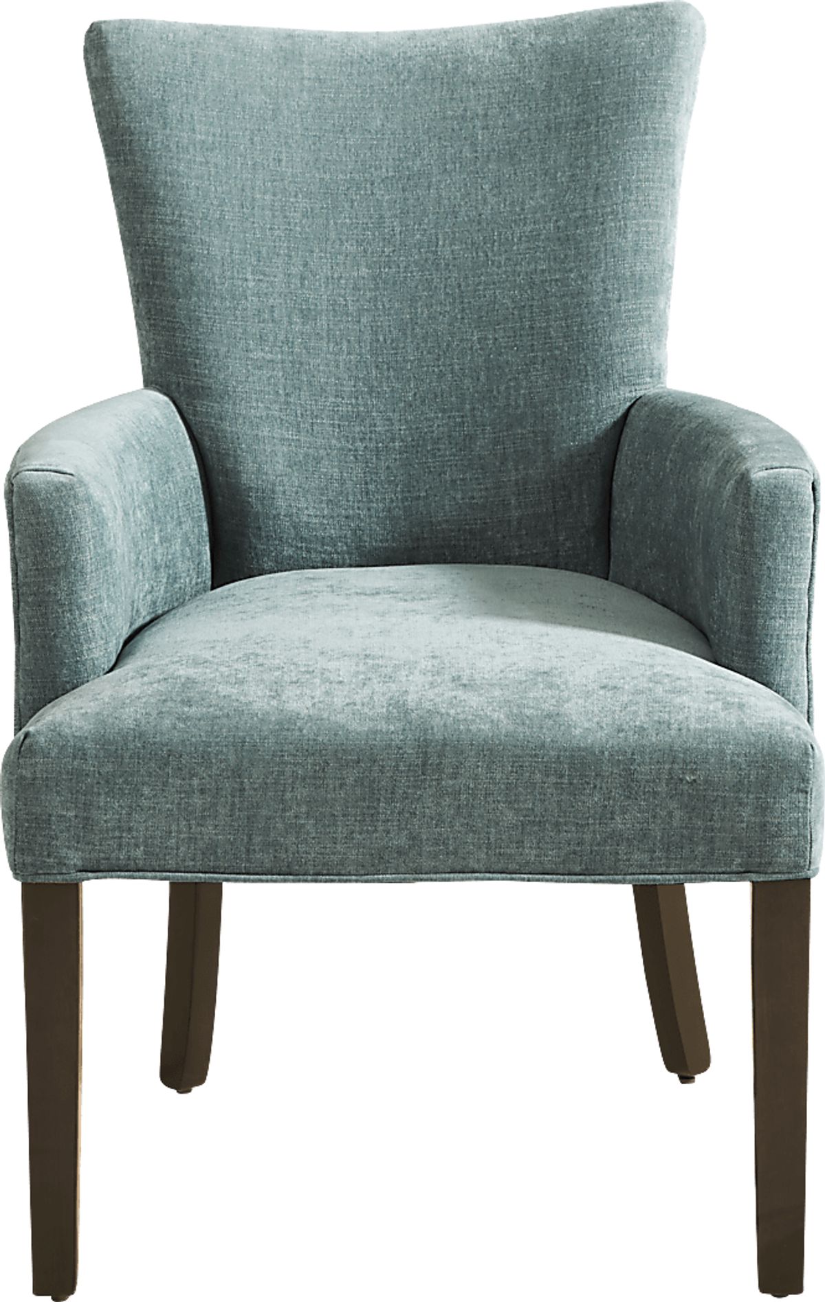 Yuliana Dark Brown Wood Teal Blue,Green Arm Chair | Rooms to Go