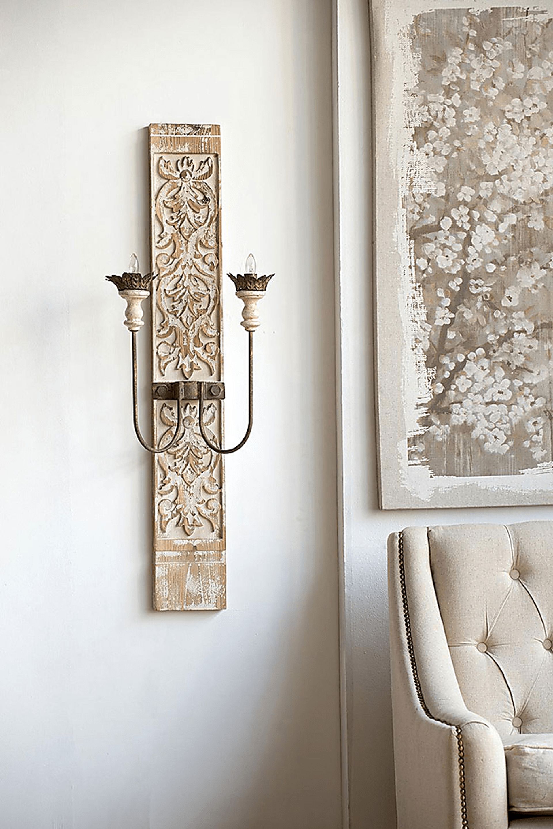 Yuma Summit Cream Sconce - Image 4