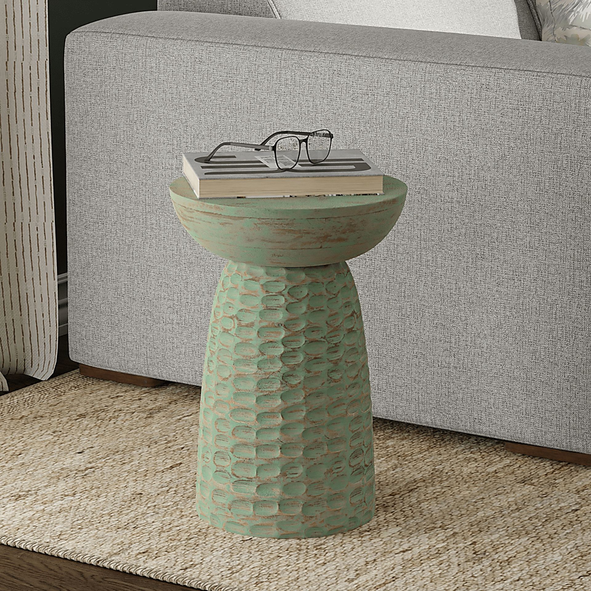 Yumma Green Accent Table - Image 2