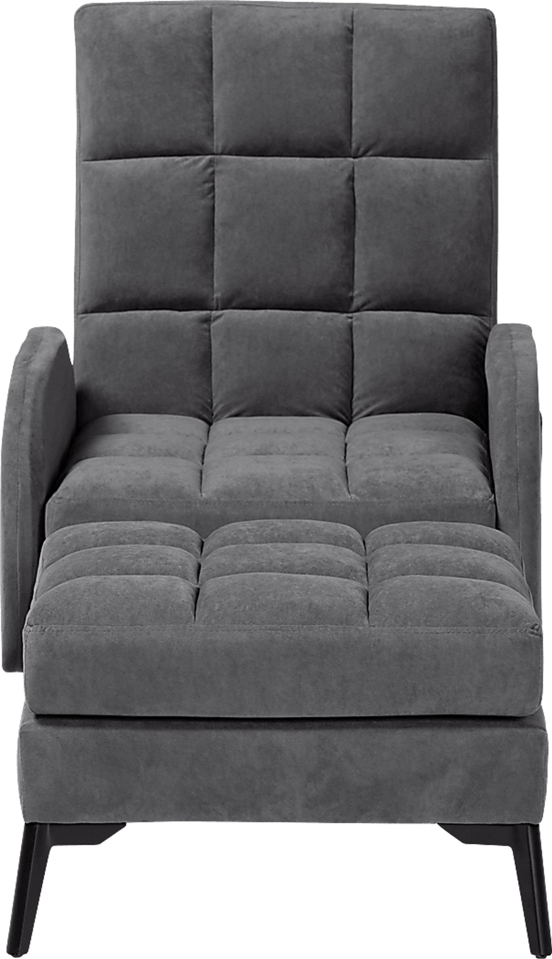 Yupon Gray Accent Chair & Ottoman - Image 4