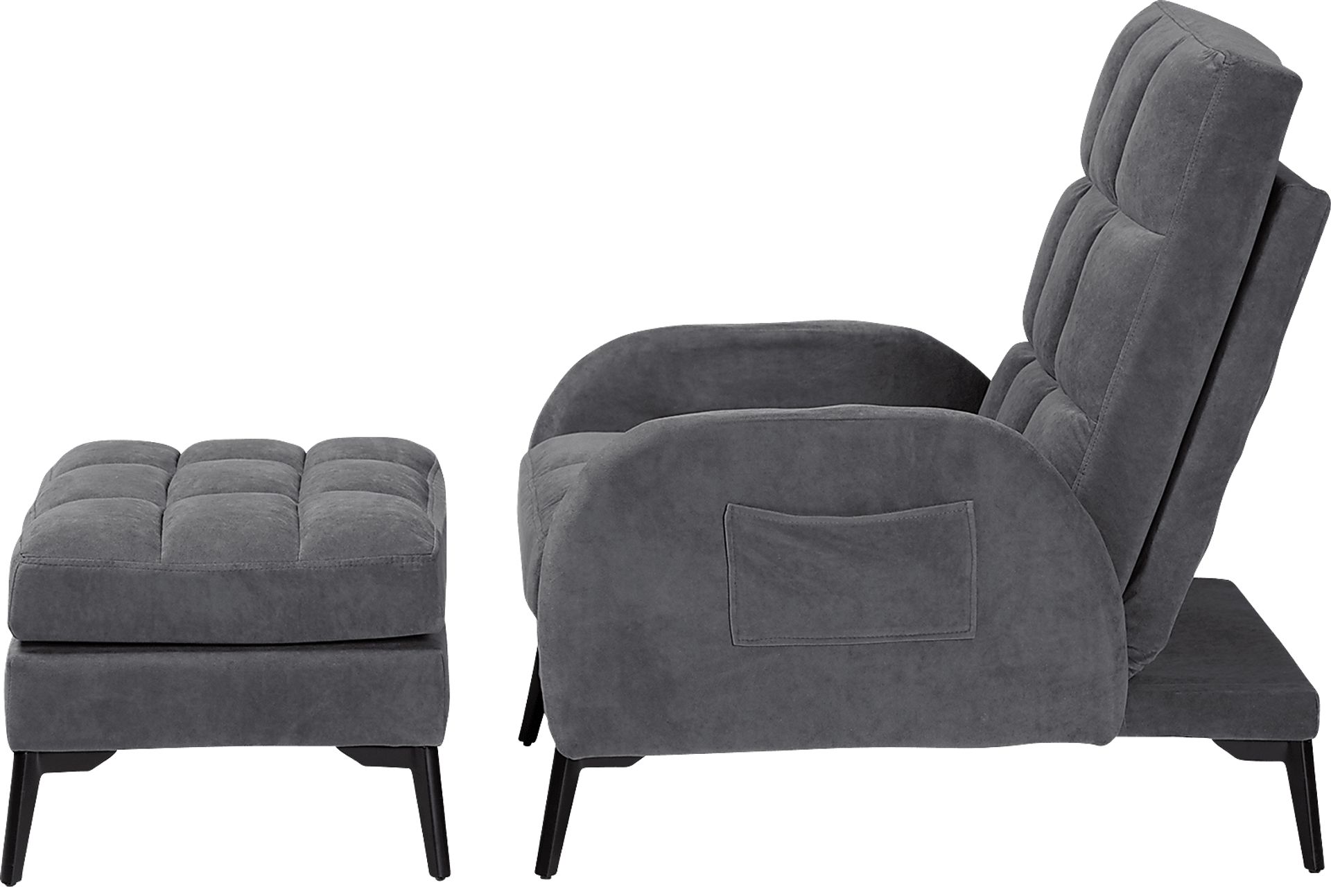Yupon Gray Accent Chair & Ottoman - Image 5
