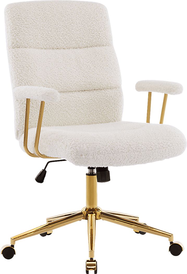 Yvoria White Office Chair