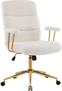 Yvoria White Office Chair