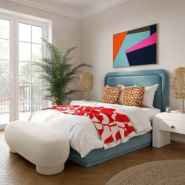 Zacate Cream Ottoman - Thumbnail - Image 2