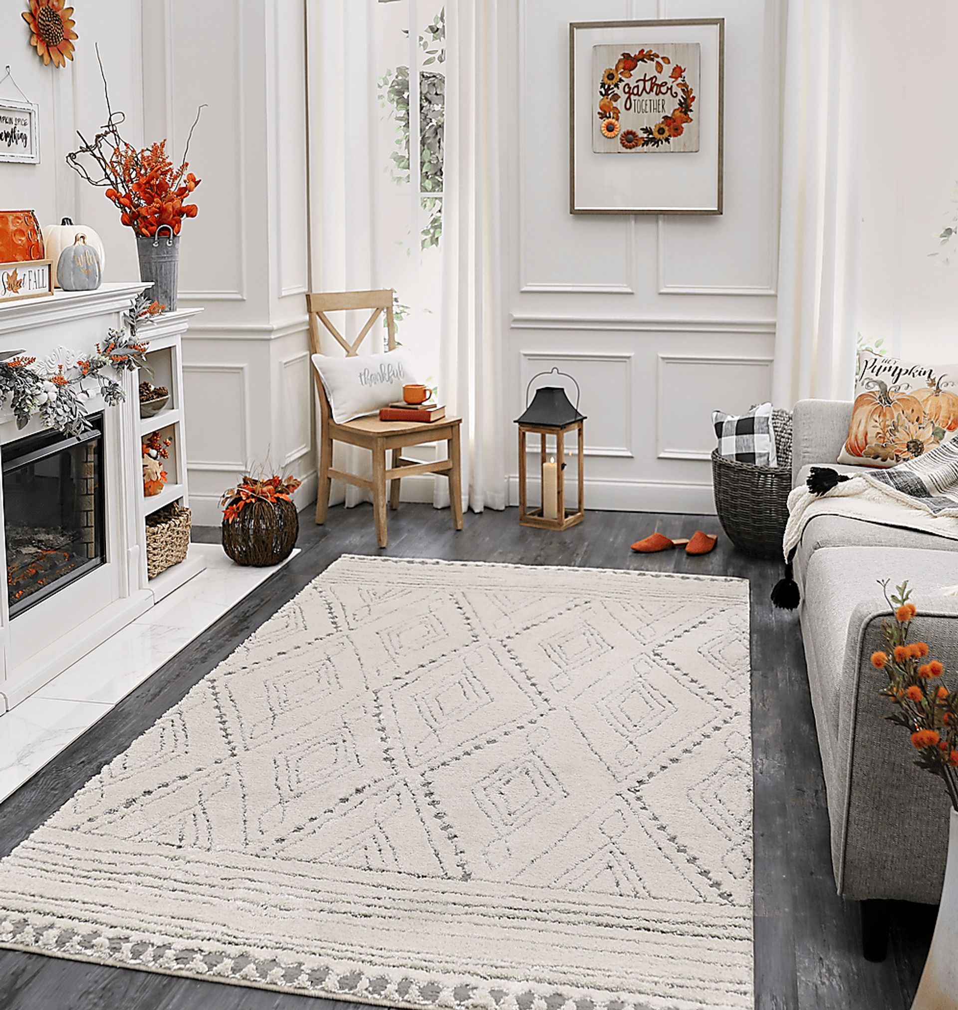 Zacheus Cream 5' x 8' Rug - Image 2