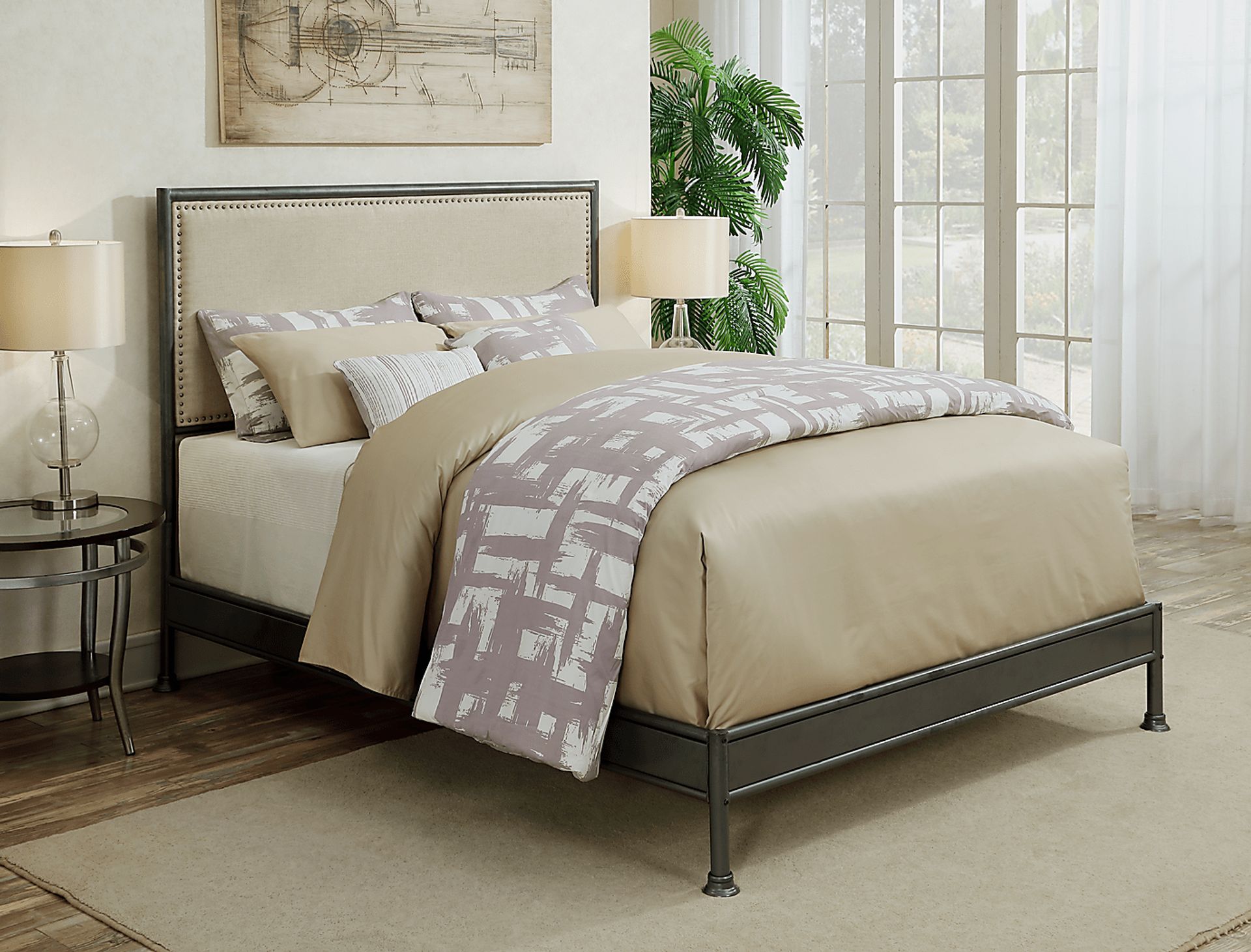 Zadie Sand Queen Panel Bed - Image 8