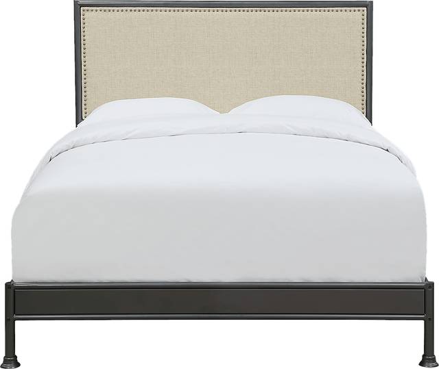Zadie Sand Queen Panel Bed - Thumbnail - Image 1