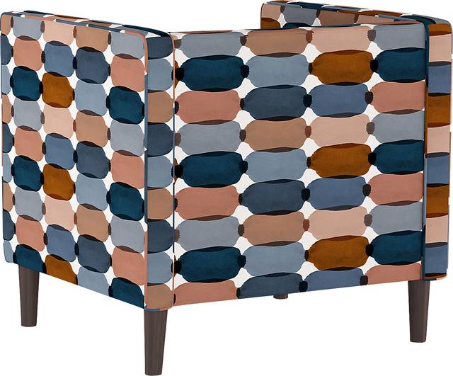 Zador Blue Accent Chair - Thumbnail - Image 4