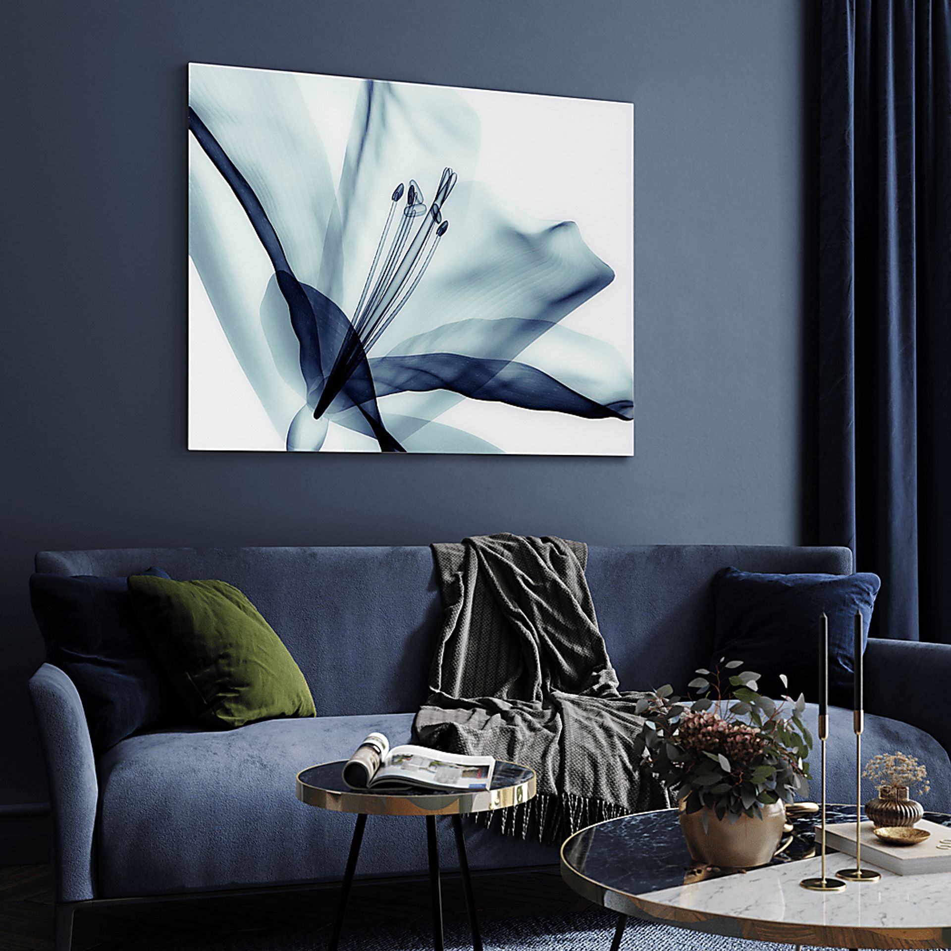 Zafarano Blue Artwork - Image 4