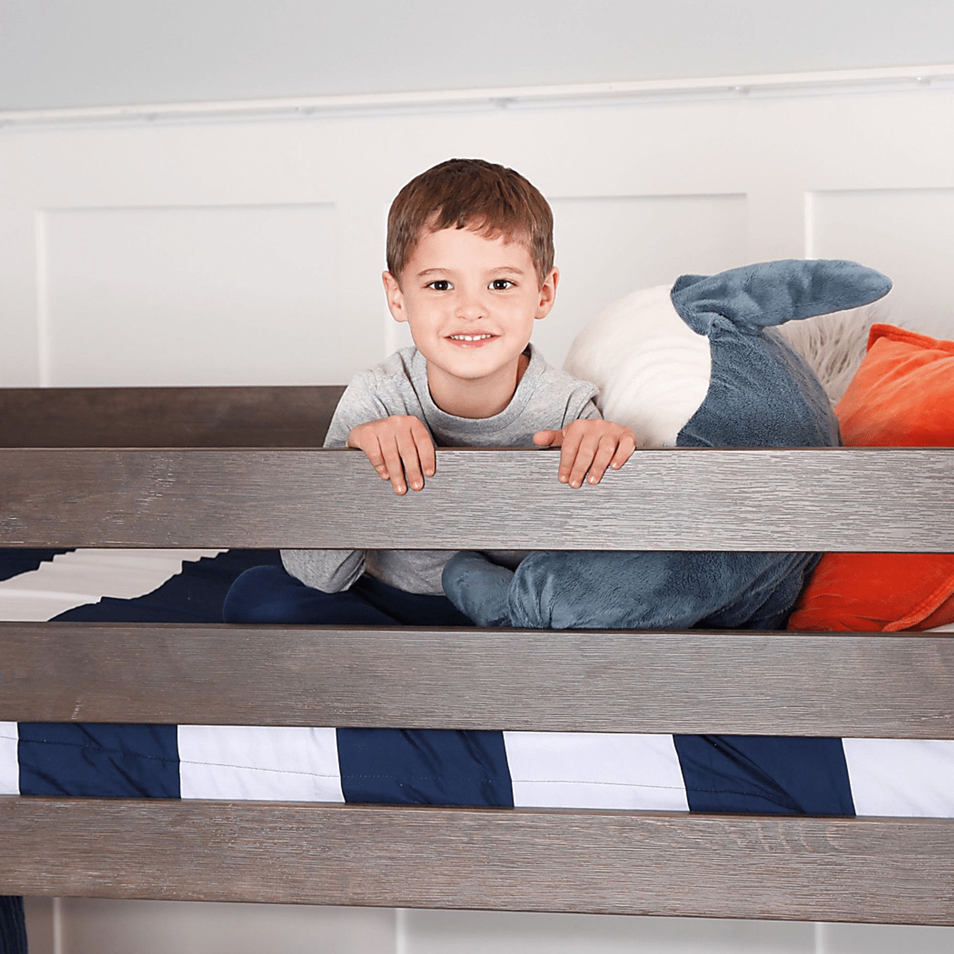Kids Zahava Brown Twin Low Loft Bed - Image 3