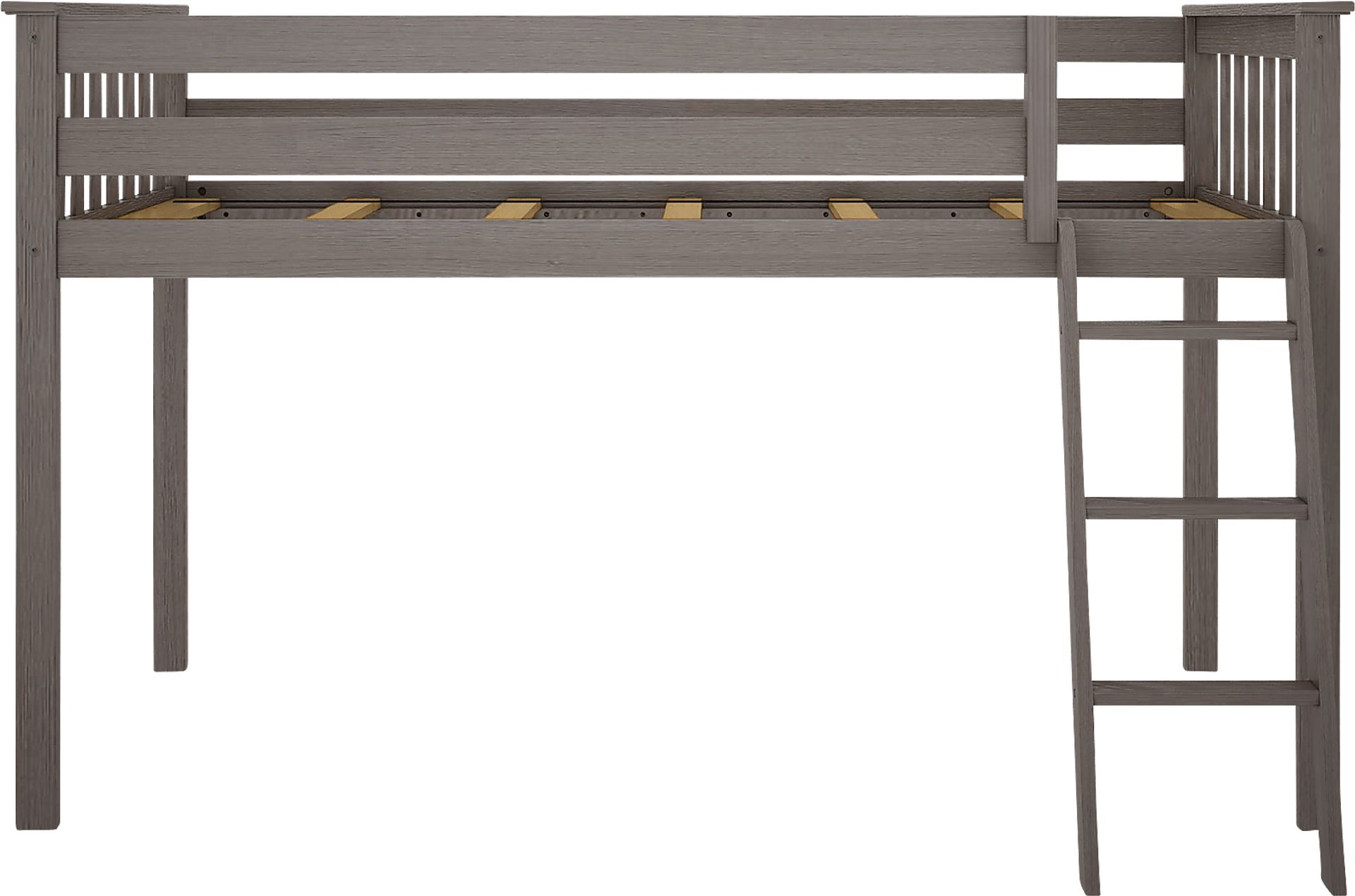 Kids Zahava Brown Twin Low Loft Bed - Image 5